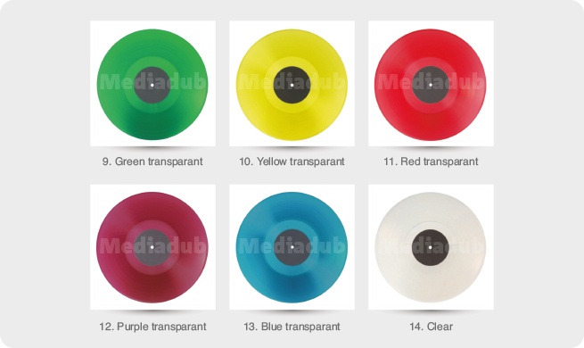 vinyl transparant colours